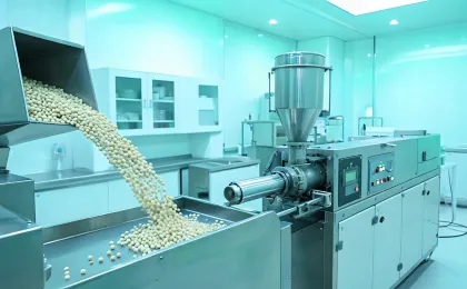Polymer pellets and extrusion line
