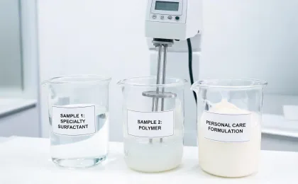 Personal care formulation samples